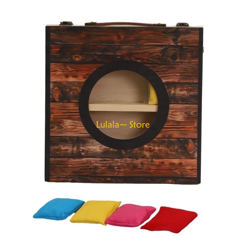 Cornhole Board Set - Y4QA 屋外トスゲーム コーンホールボードセット ビーンバッグ付き 裏庭の集まり用