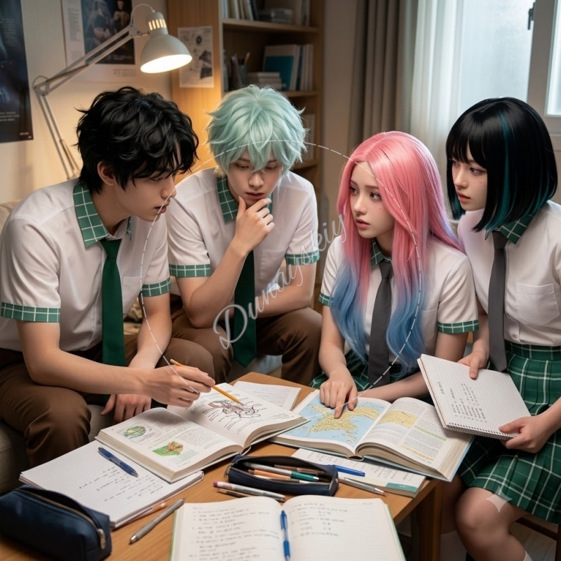 Party Games School - エイリアンステージ シーズン2 制服 ミジ・スア・イヴァン・ティル・ルカ・アナルト・アート高校 フルセット コスプレ衣装