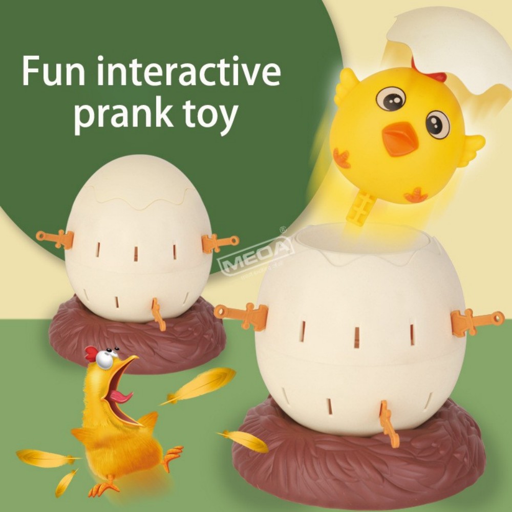 Party Games Easter For Kids - ポップアップチキンエッグバレルゲーム 面白い剣刺しボードゲーム 家族パーティー用インタラクティブ卓上おもちゃ 幼児向け イースター クリスマスギフト