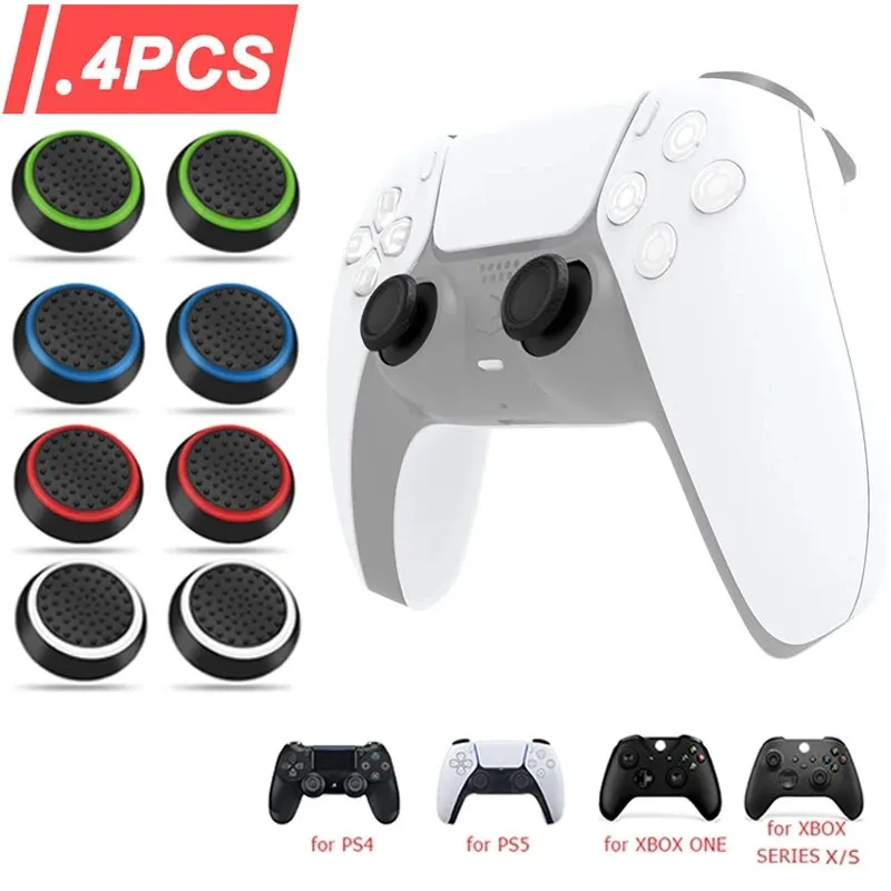Party Games Playstation - 4 個のシリコン製アナログサムスティックグリップキャップ PS5/PS4/PS3/Switch 2 カバー Xbox