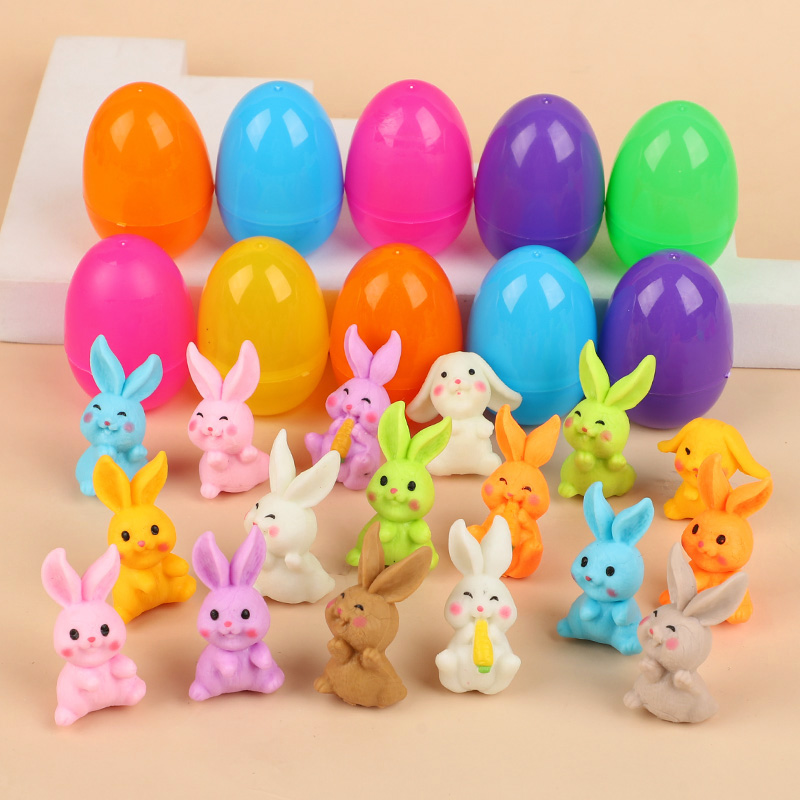 24個入り イースターエッグ ウサギのフィギュア付き 子供用 - Party Games Easter For Kids のレビューと価格