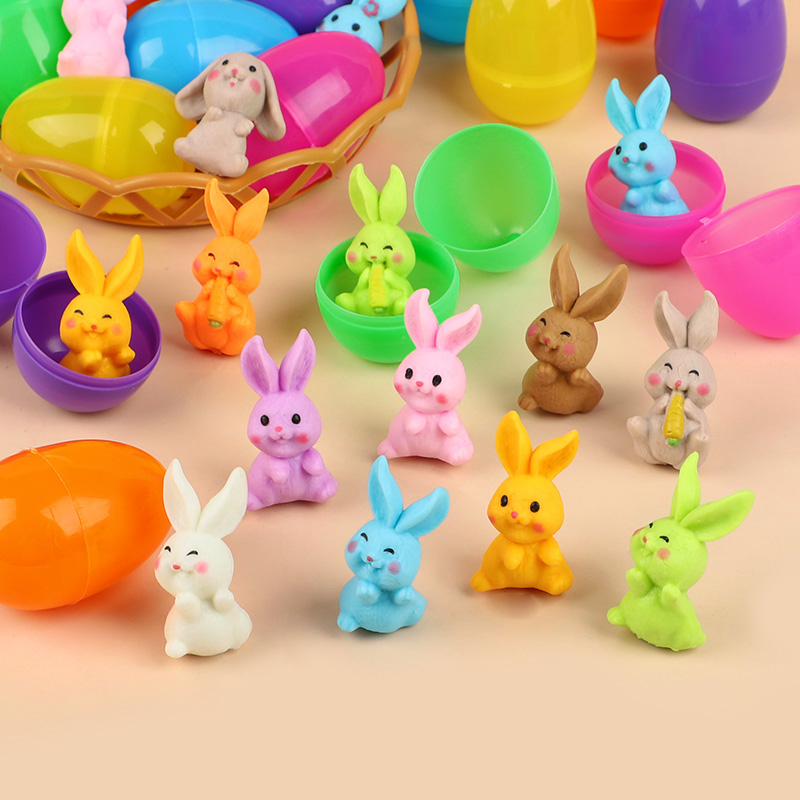 24個入り イースターエッグ ウサギのフィギュア付き 子供用 - Party Games Easter For Kids のレビューと価格