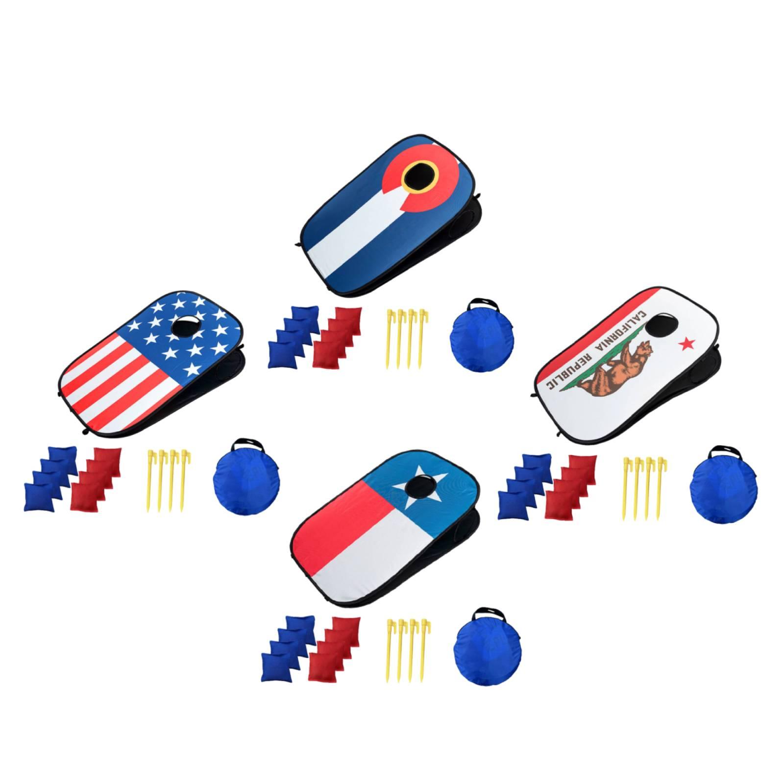ビーンバッグトスゲーム コーンホールボード ポータブル軽量お - Cornhole Board Set のレビューと価格