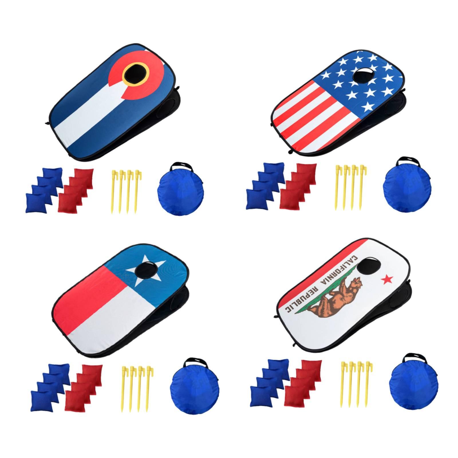 ビーンバッグトスゲーム コーンホールボード ポータブル軽量お - Cornhole Board Set のレビューと価格