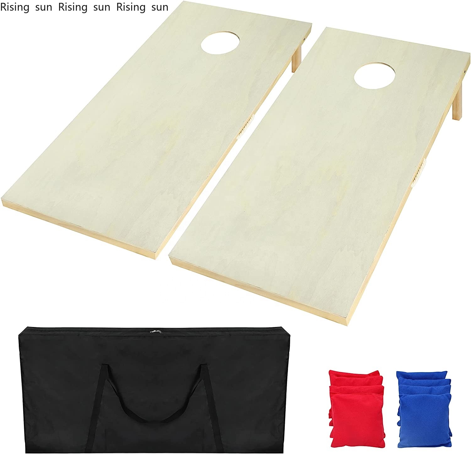 無垢材プレミアムコーンホールゲームボード、8個のコーンホール - Cornhole Board Set のレビューと価格
