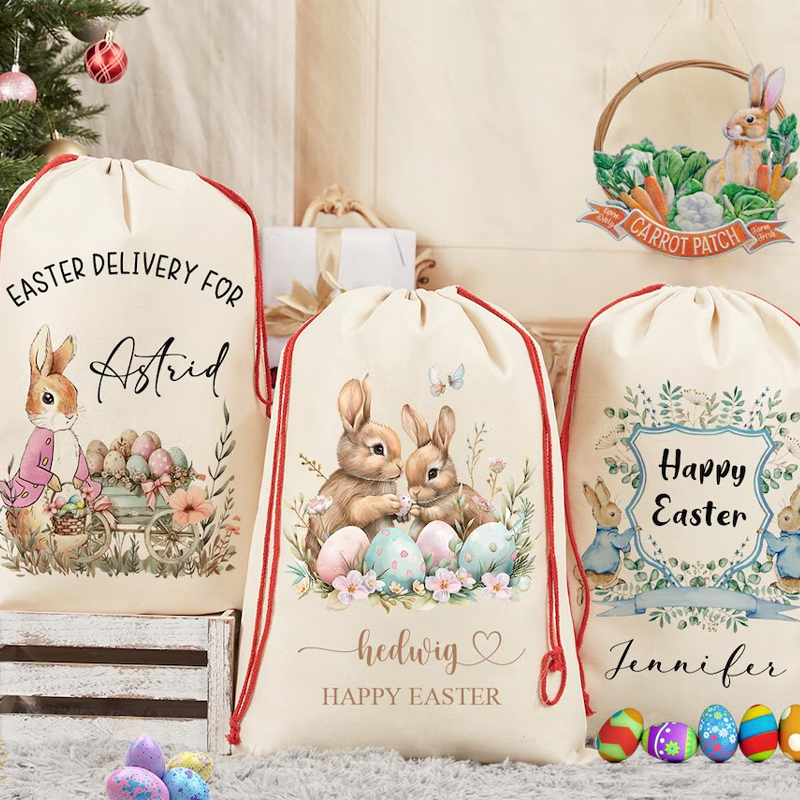 パーソナライズされた名前入りハッピーイースターバニーラビット - Party Games Easter For Kids のレビューと価格