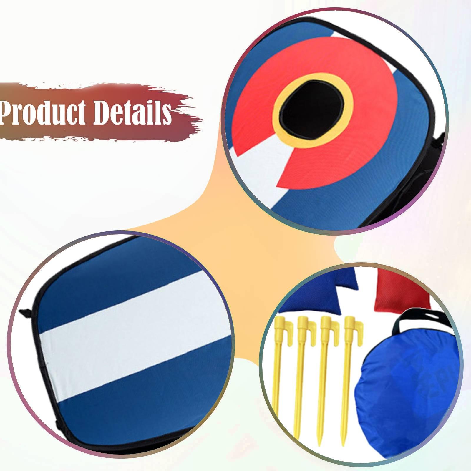 コーンホールボードセット コーンホールゲーム 挑戦的なポータ - Cornhole Board Set のレビューと価格