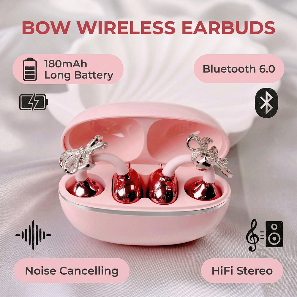 スタイリッシュな弓型イヤーピース付きBluetoothイヤホ - Party Games Phone のレビューと価格