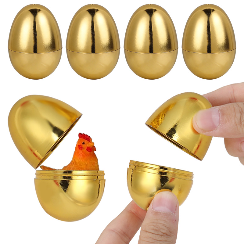 6個入り ゴールデンイースターエッグ プラスチックギフトボッ - Party Games Easter For Kids のレビューと価格