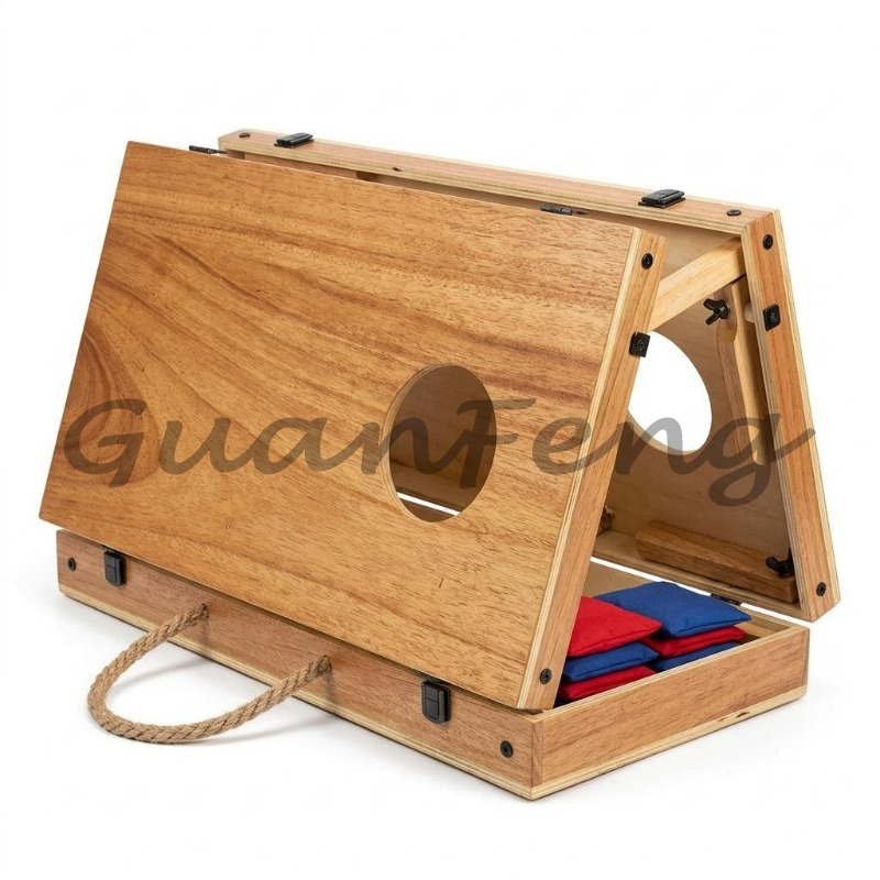 木製折りたたみ式コーンホールセット、ビーンバッグトスボード、 - Cornhole Board Set のレビューと価格