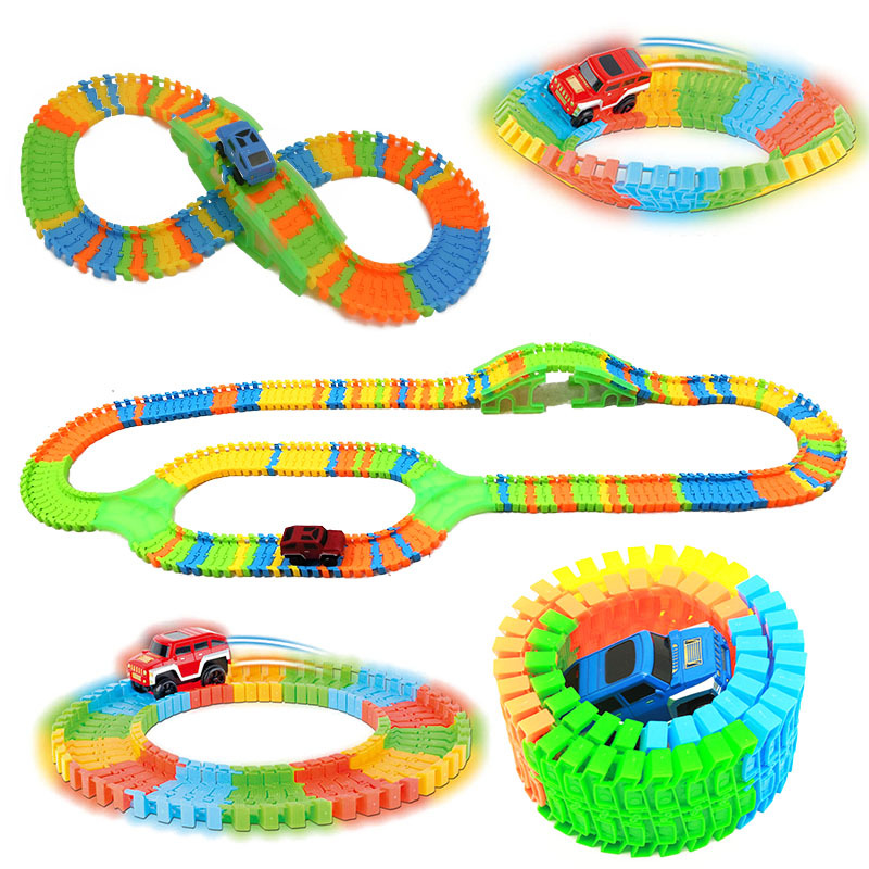 DIY 組み立てユニバーサルレーシングセットトラックカー柔軟 - Hot Wheels Car Track Sets のレビューと価格