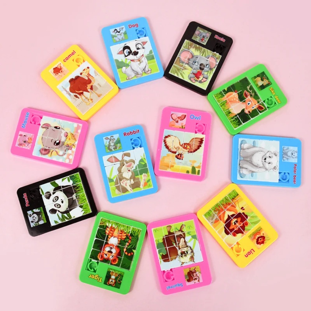 10-50 個楽しい漫画ジグソー動物パズルゲーム子供の知育玩 - Party Games Easter For Kids のレビューと価格