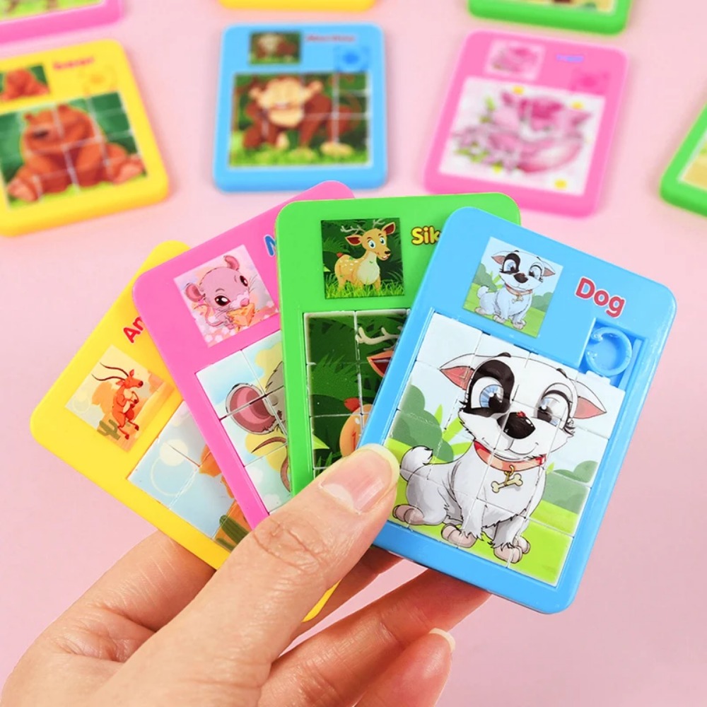 10-50 個楽しい漫画ジグソー動物パズルゲーム子供の知育玩 - Party Games Easter For Kids のレビューと価格