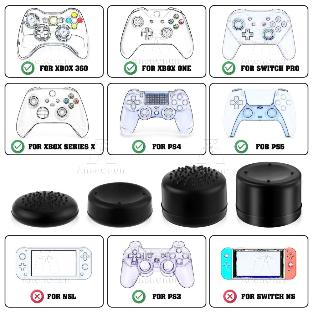 8 個の親指グリップキャップコントローラージョイスティックキ - Party Games Playstation のレビューと価格