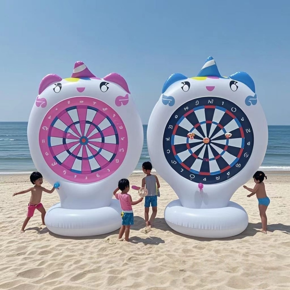 インフレータブルユニコーン投げゲームターゲット粘着ダーツ屋外 - Party Games Easter For Kids のレビューと価格