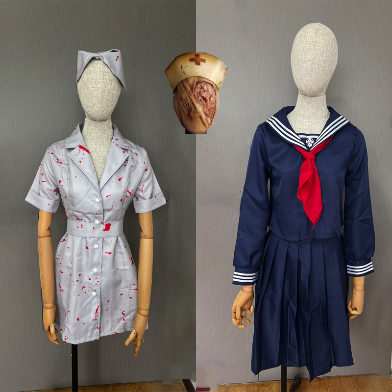 ゲーム水木恵子コスプレ衣装サイレントスクール制服ヒルナースホ - Party Games School のレビューと価格